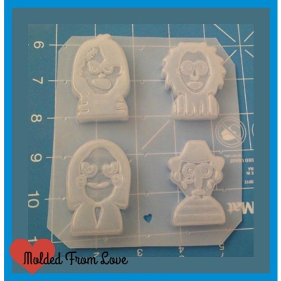 4 Horror Movie Emojicons Handmade Plastic Mold 4 Horror Movie Emojicons Handmade Plastic Mold
