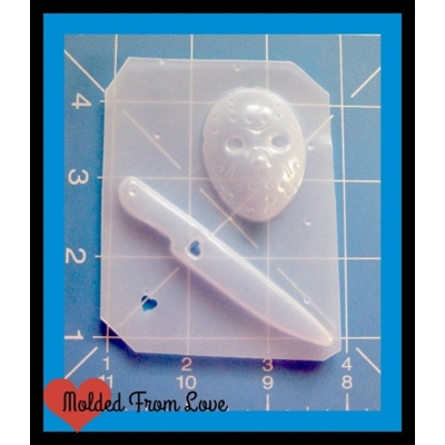 Jason Mask and Knife Handmade Plastic Mold