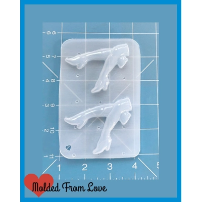 Jody's Pair of Retro Pin Up Legs Handmade Plastic Mold Jody's Pair of Retro Pin Up Legs Handmade Plastic Mold