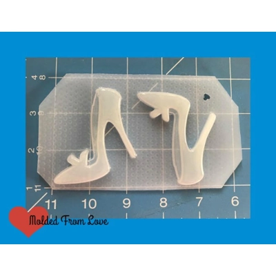 Pair of Retro Vintage High Heels Handmade Plastic Mold
