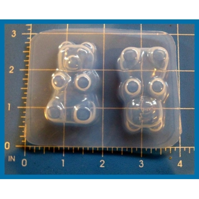 2 XL Gummy Bears handmade Plastic Mold 2 XL Gummy Bears handmade Plastic Mold