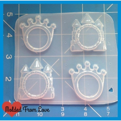 2 Castles 2 Crowns Bezel settings handmade plastic mold