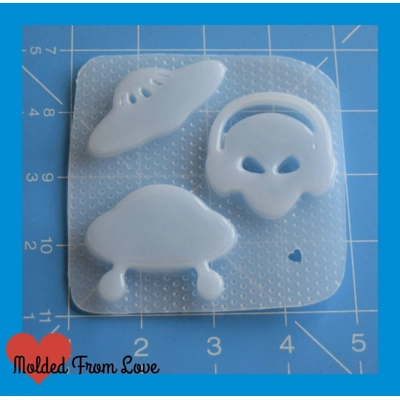 Aliens ROCK handmade Plastic Mold