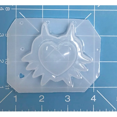Majora Mask with Heart Handmade Plastic Mold