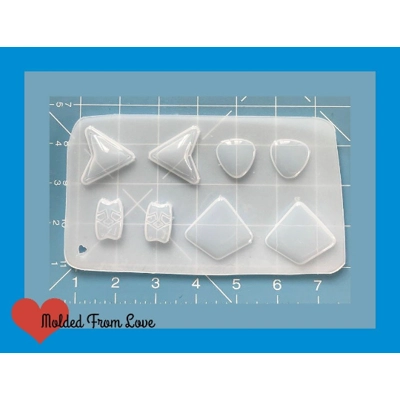 Retro Earring Pallet 30 Handmade Plastic Mold Retro Earring Pallet 30 Handmade Plastic Mold