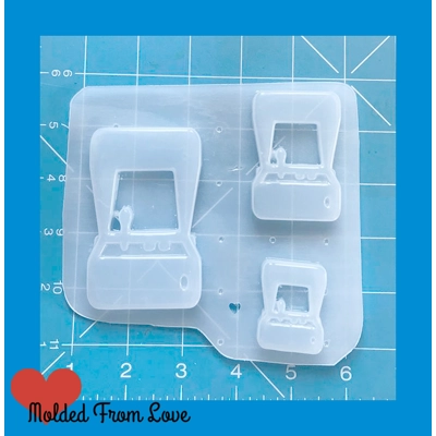 3 Retro Video Arcade Machines Open Bezel shaker Style Handmade Plastic Mold 3 Retro Video Arcade Machines Open Bezel shaker Style Handmade Plastic Mold