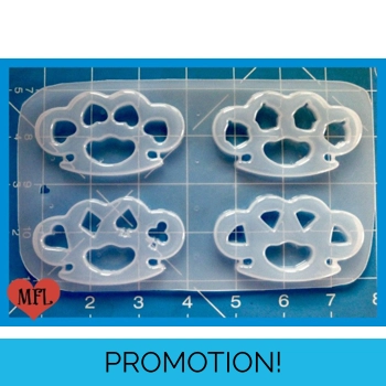 4 Different Shape Brass Knuc..