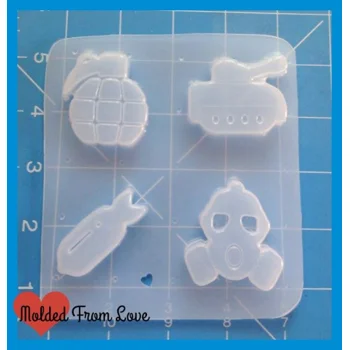 Retro War Icons Handmade Pla..