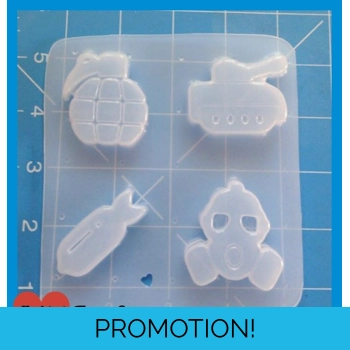 Retro War Icons Handmade Pla..