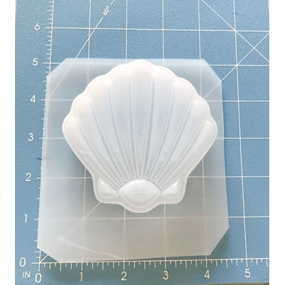 Scalloped Seashell Soap/Bath Bomb Handmade Plastic Mold