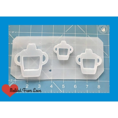 Kawaii Sippy Cup Open Bezel Shaker Style Handmade Plastic Mold Kawaii Sippy Cup Open Bezel Shaker Style Handmade Plastic Mold