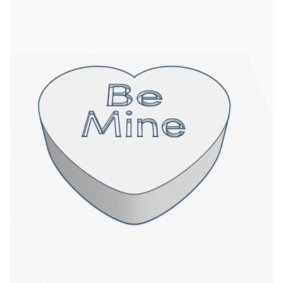 Be Mine Conversation Heart Soap/Bath Bomb Plastic Mold