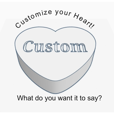 Customize your Converstion Heart Soap/Bath Bomb Mold Customize your Converstion Heart Soap/Bath Bomb Mold