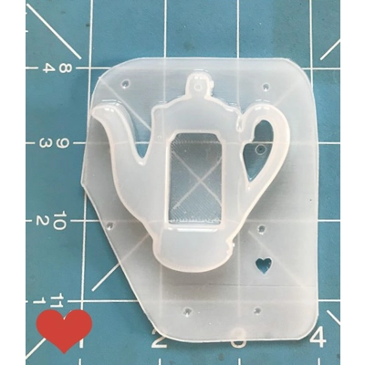Tea Pot 2 Open Bezel Shaker Style Handmade Plastic Mold Tea Pot 2 Open Bezel Shaker Style Handmade Plastic Mold