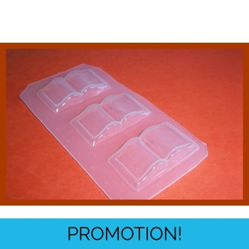 3 little open Books Handmade..