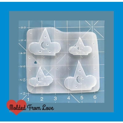 4 Wizard Hats With Ears Handmade Plastic Mold 4 Wizard Hats With Ears Handmade Plastic Mold
