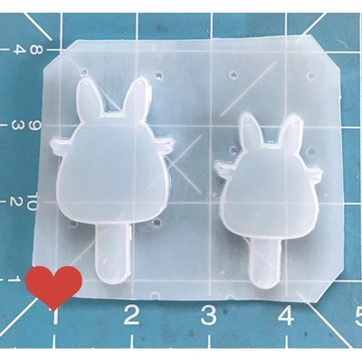 2 Totoro Shape Popsicles Blanks Handmade Plastic Mold