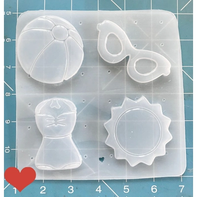 Larger size Retro Summer Holiday Pallet Handmade Plastic Mold Larger size Retro Summer Holiday Pallet Handmade Plastic Mold