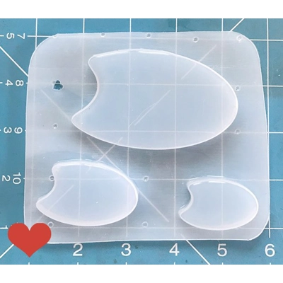 3 New Brooch Backplate Shapes Handmade Plastic Mold 3 New Brooch Backplate Shapes Handmade Plastic Mold