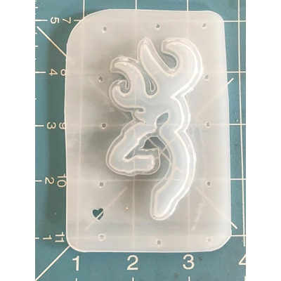 Hunting Deer Logo Layered Handmade Plastic Mold