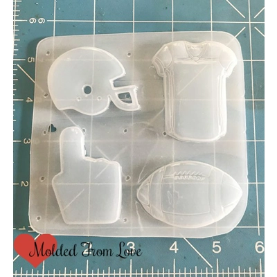 Football Pallet of 4 handmade plastic mold