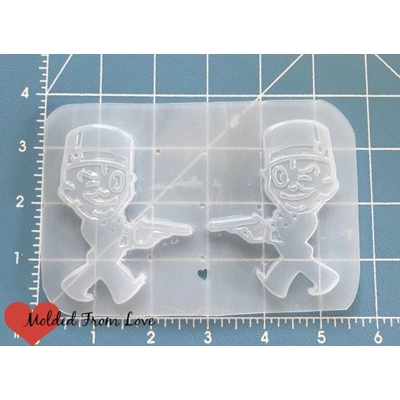 Retro Room Service Guys Left and Right Handmade Plastic Mold Retro Room Service Guys Left and Right Handmade Plastic Mold
