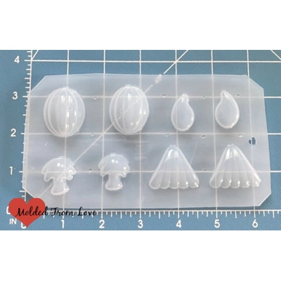 Earring Pallet Palm Tree Handmade Plastic Mold