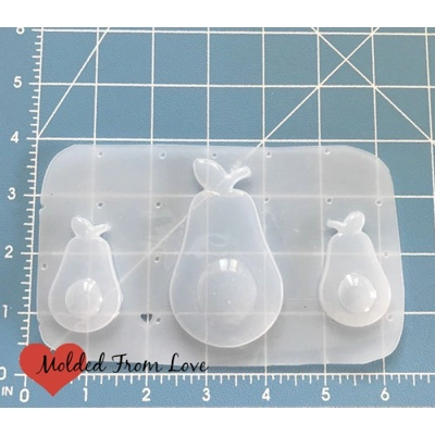 Pallet of 3 Avacado Shapes Handmade Plastic Mold Pallet of 3 Avacado Shapes Handmade Plastic Mold