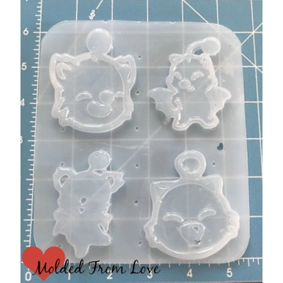 Deluxe Moogle Pallet of 4 different handmade Plastic Mold