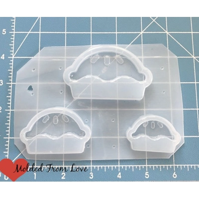Kawaii Apple Pie Open Bezel Shaker Plastic Mold Kawaii Apple Pie Open Bezel Shaker Plastic Mold