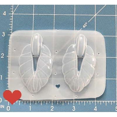 Pair of Vintage Earrings "VIVIAN" Hanmdade Plastic Resin Mold Pair of Vintage Earrings "VIVIAN" Hanmdade Plastic Resin Mold