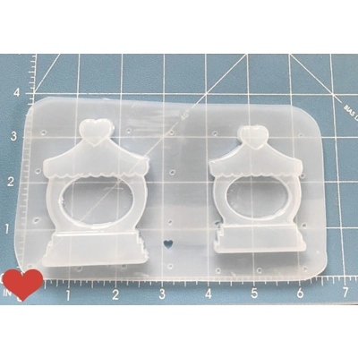 Kawaii Carousel Open Bezel Handmade Plastic Mold