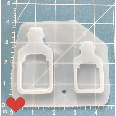 Poison Bottle 2 Shaker Handmade Plastic mold