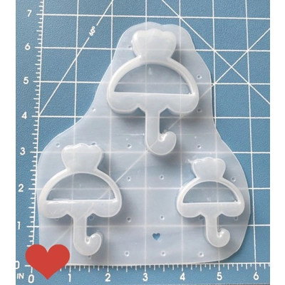 Kawaii Fancy Umbrella Shaker Handmade Plastic Mold Kawaii Fancy Umbrella Shaker Handmade Plastic Mold