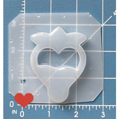 Kawaii Chocolate Dipped Strawberry Shaker Handmade Plastic Mold