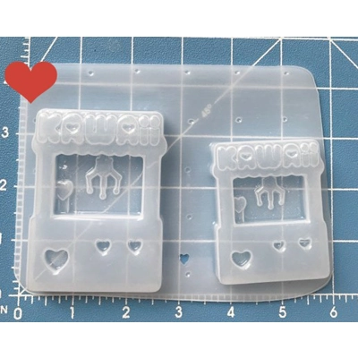 Super Kawaii Claw Machine open bezel shaker Handmade Plastic Mold Super Kawaii Claw Machine open bezel shaker Handmade Plastic Mold