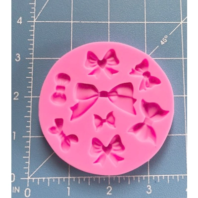 8 Cavity Kawaii Small Bows Silicone Mold