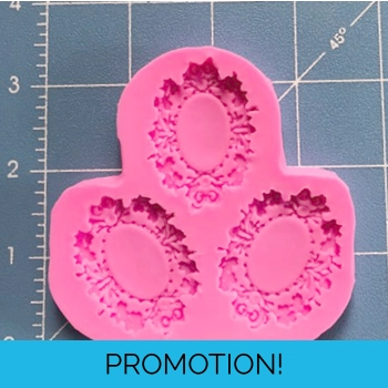 3 Ornate Small Cameo Setting..