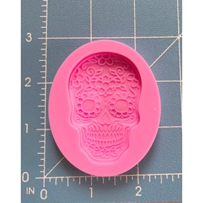 Detailed Sugar Skull Silicone Mold
