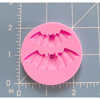 2 Small Kawaii Pointy Bats Silicone Mold