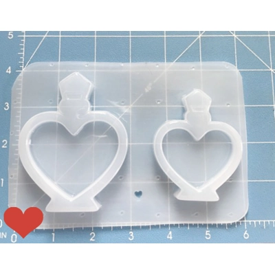 Heart Shape Love Potion Bottle Shaker Style Handmade Plastic Mold Heart Shape Love Potion Bottle Shaker Style Handmade Plastic Mold