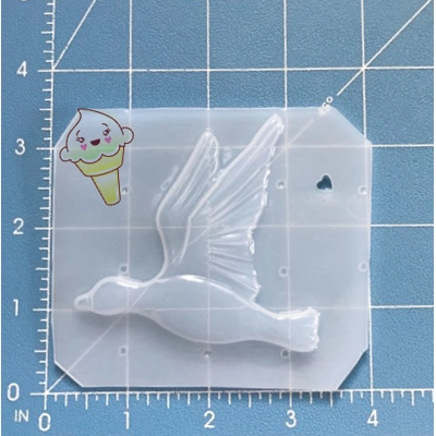 Vintage Flying Duck Handmade Plastic Mold