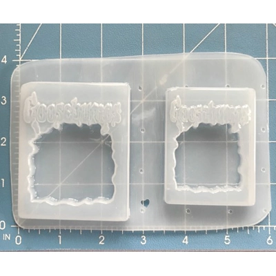 Goosebumps Book Open Bezel Shaker Handmade Plastic Mold Goosebumps Book Open Bezel Shaker Handmade Plastic Mold