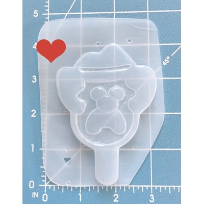 Retro Ice Cream Man Bubble O'Bill Popsicle Handmade Plastic Mold Retro Ice Cream Man Bubble O'Bill Popsicle Handmade Plastic Mold