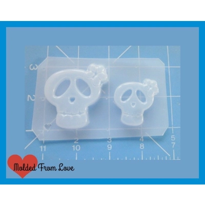 2 Girly Aloha Skullies Handmade Plastic Mold 2 Girly Aloha Skullies Handmade Plastic Mold