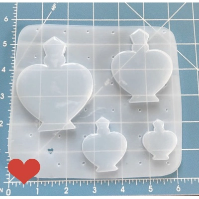 Pallet of 4 Love Potion Bottle Blanks Handmade Plastic mold