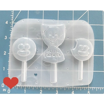 Pallet of 3 Paleta Payoso wrapped, Bitten and regular Handmade mold Pallet of 3 Paleta Payoso wrapped, Bitten and regular Handmade mold