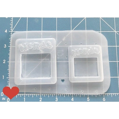 Nerds Candy Box Shaker Handmade Plastic Mold Nerds Candy Box Shaker Handmade Plastic Mold