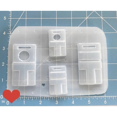 Spirited Away Bath Token Charms Pallet of 4 Handmade Plastic Mold