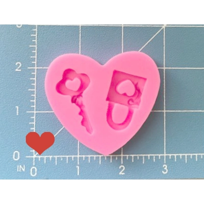 Small Lock And Key Silicone Mold